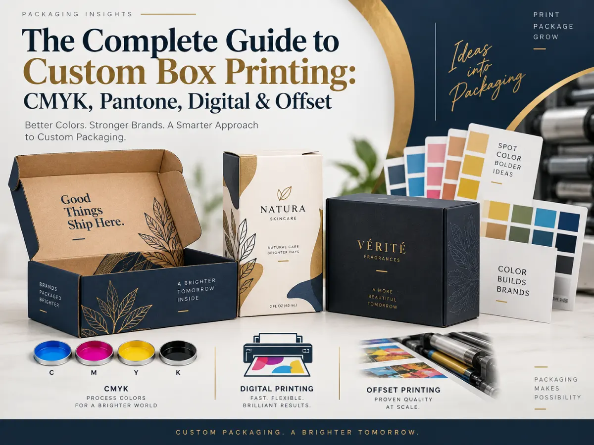The Complete Guide to Custom Box Printing: CMYK, Pantone, Digital & Offset